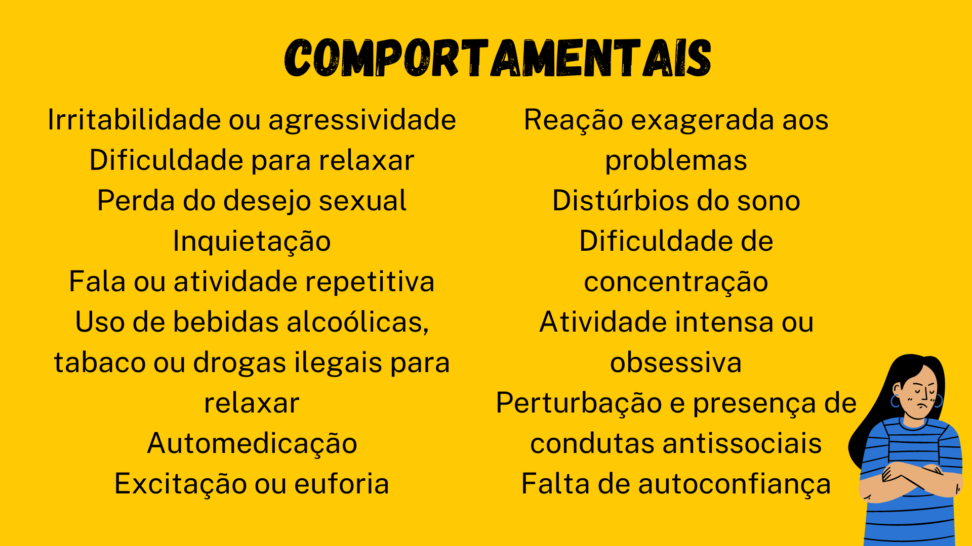 Comportamentais com alteração